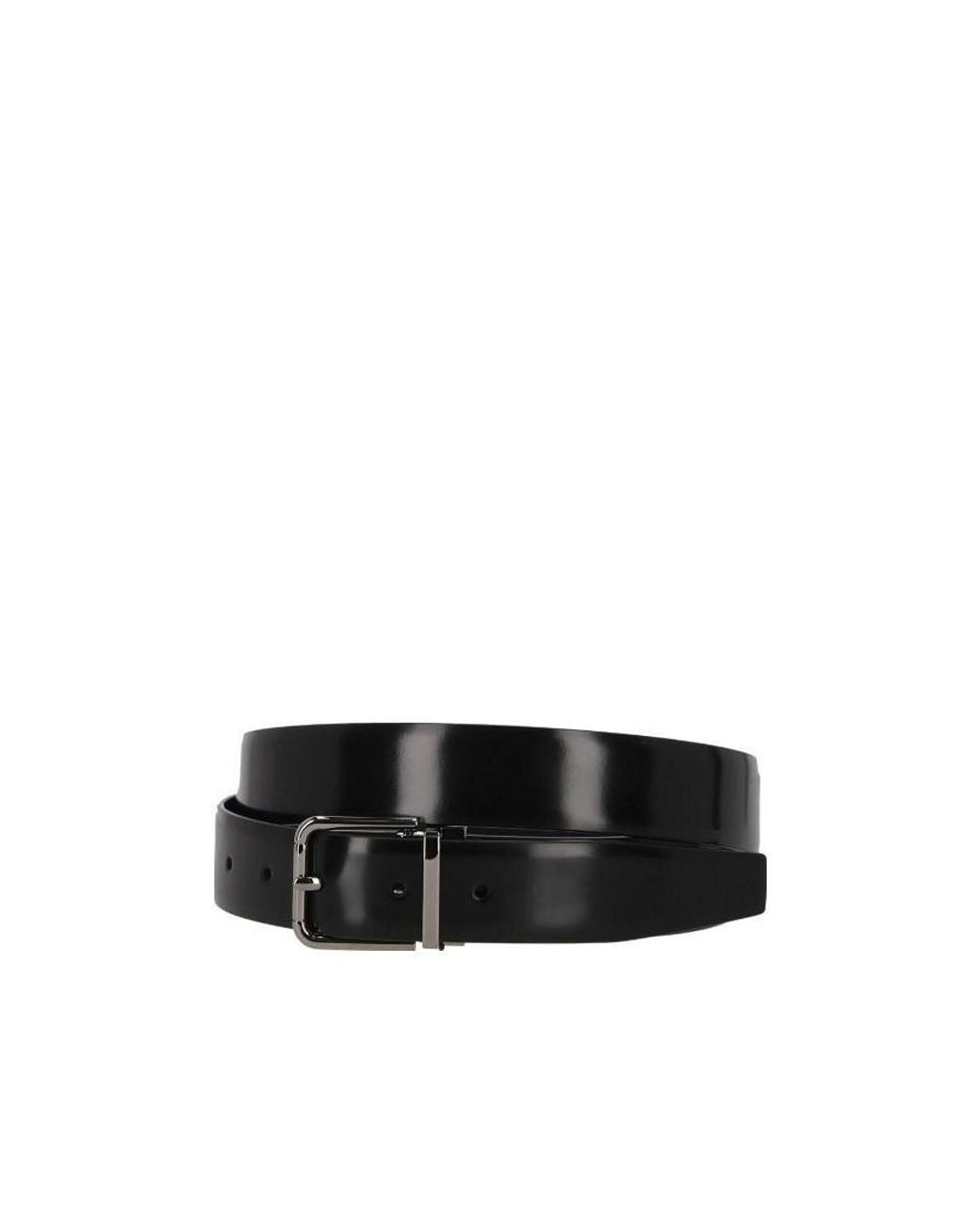 Dolce & Gabbana Black Logo Engraved Belt for men