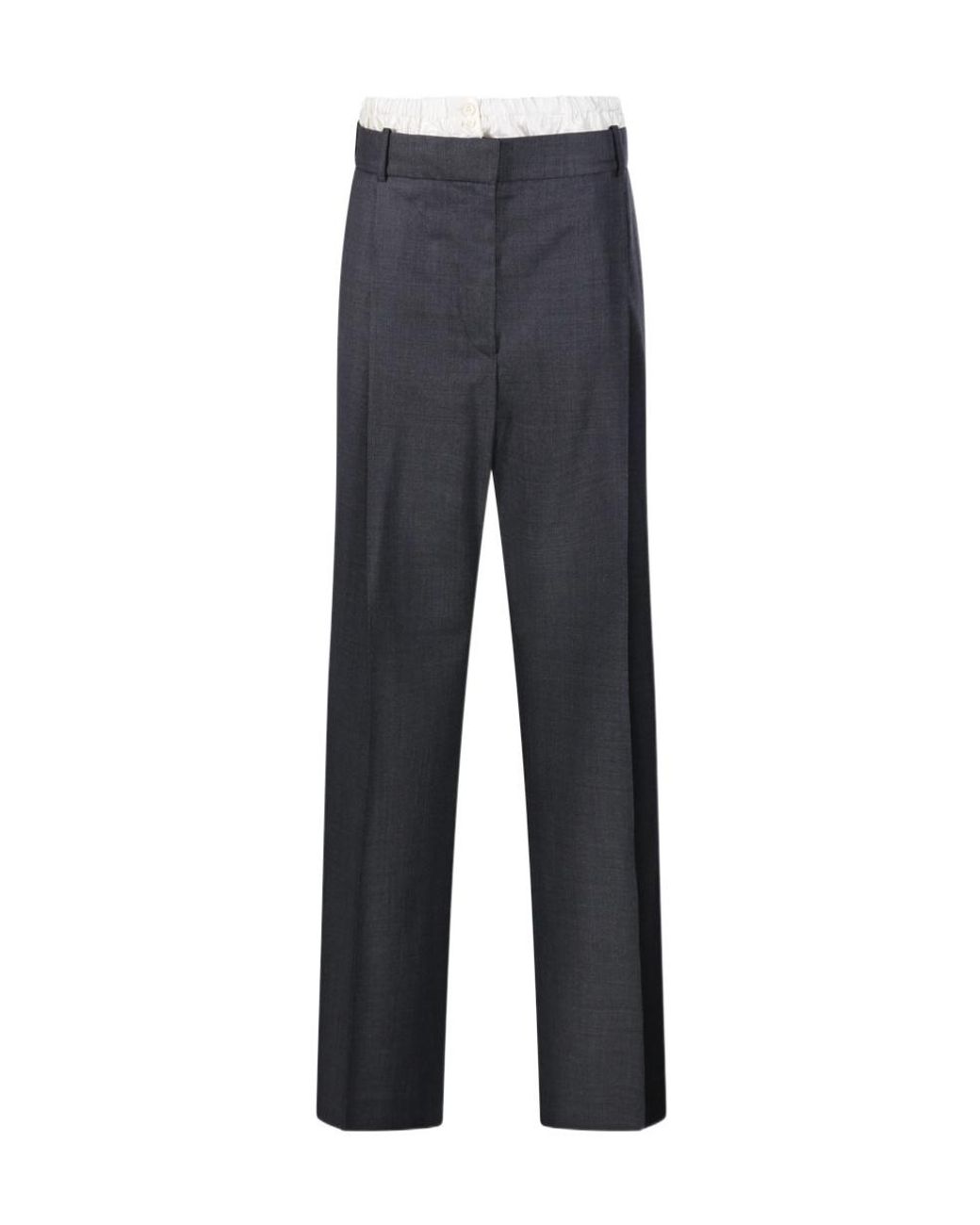Rohe Blue Casual Trousers With Belt Loops