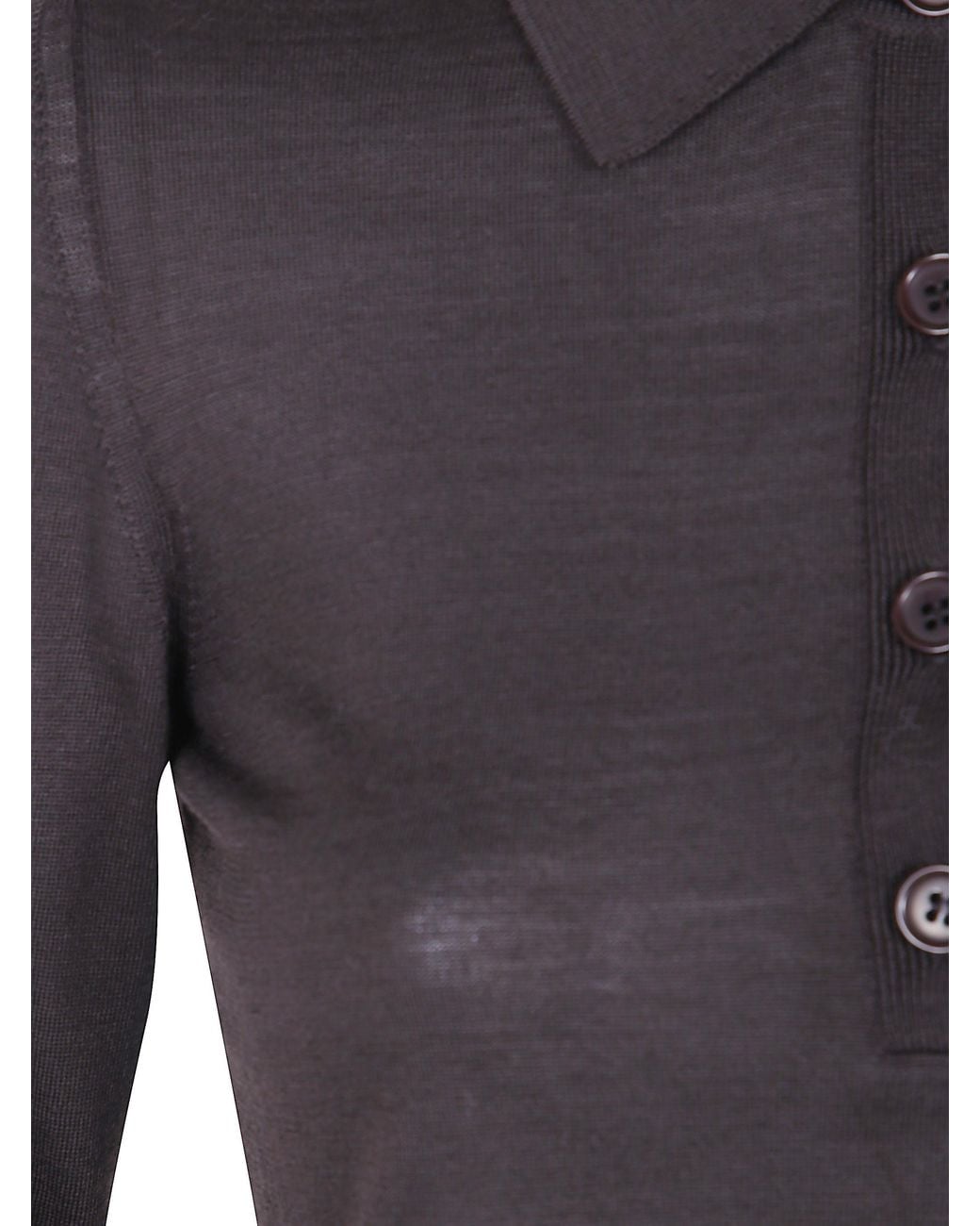 Mrz Blue Long Sleeves Polo Neck Sweater