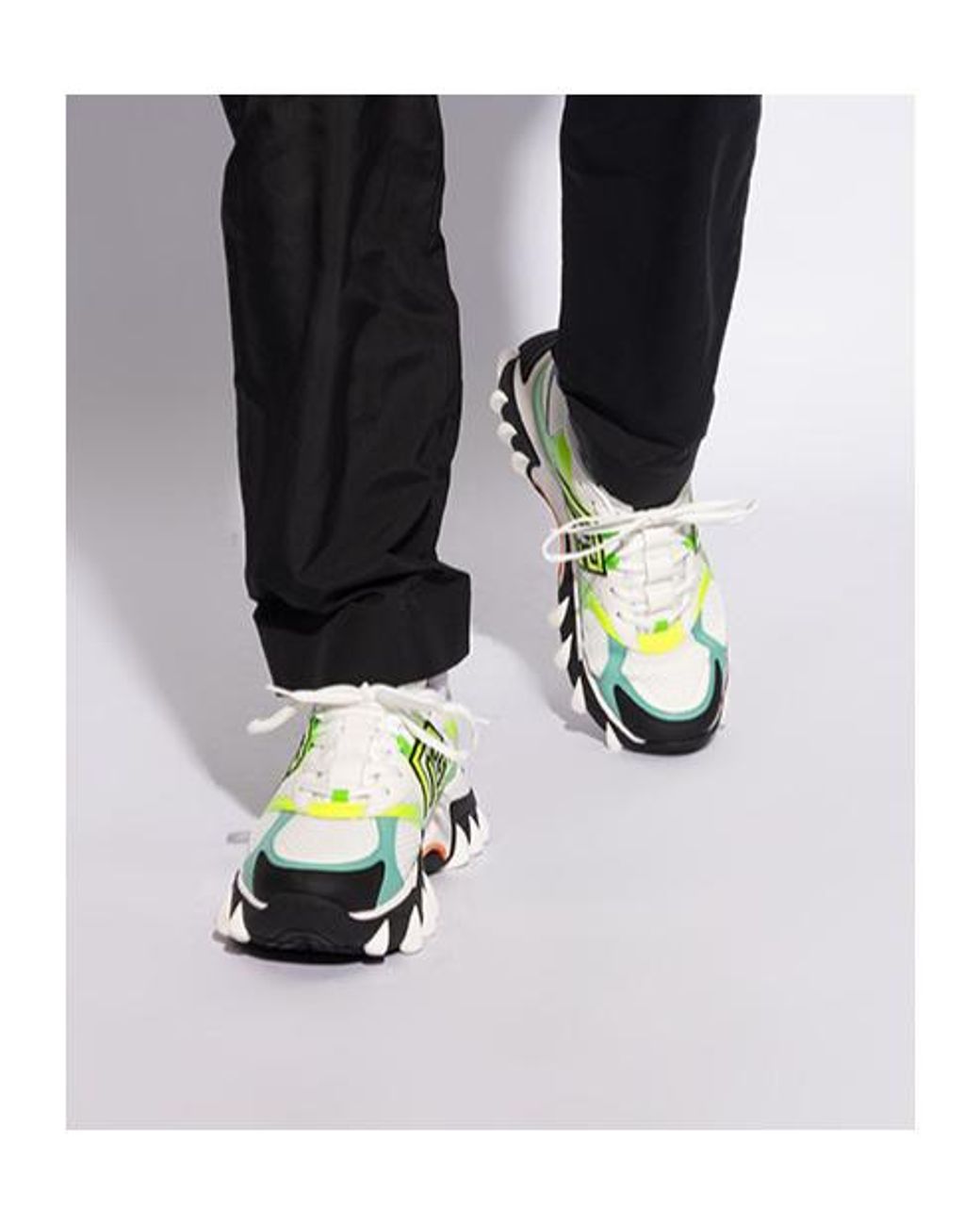 Balmain Green B-East Pb Trainers for men