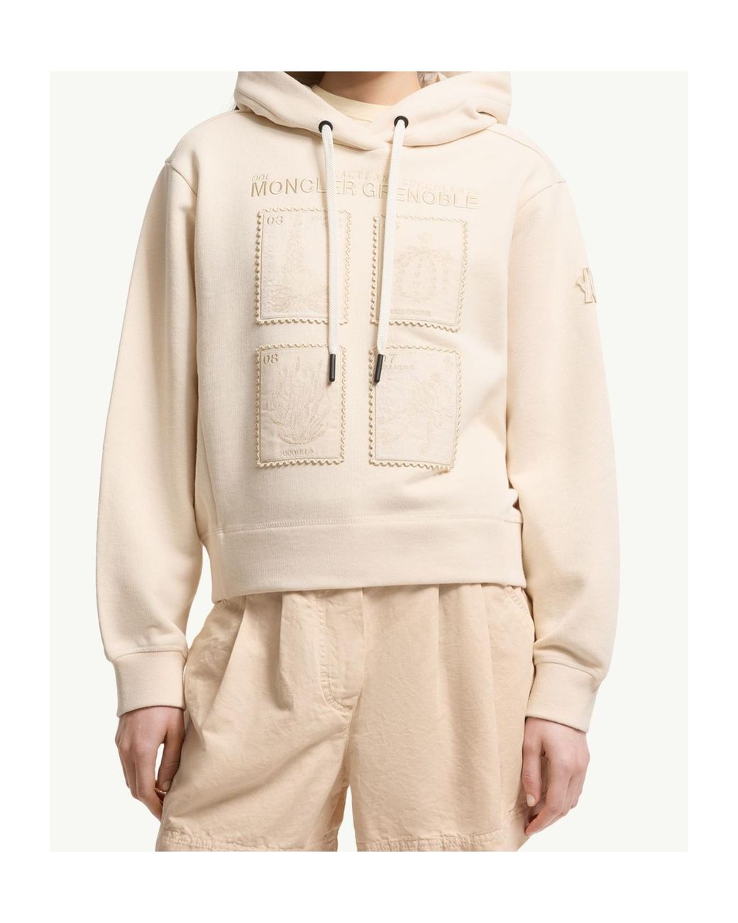 Moncler Natural Grenoble Botanical Patches Hoodie