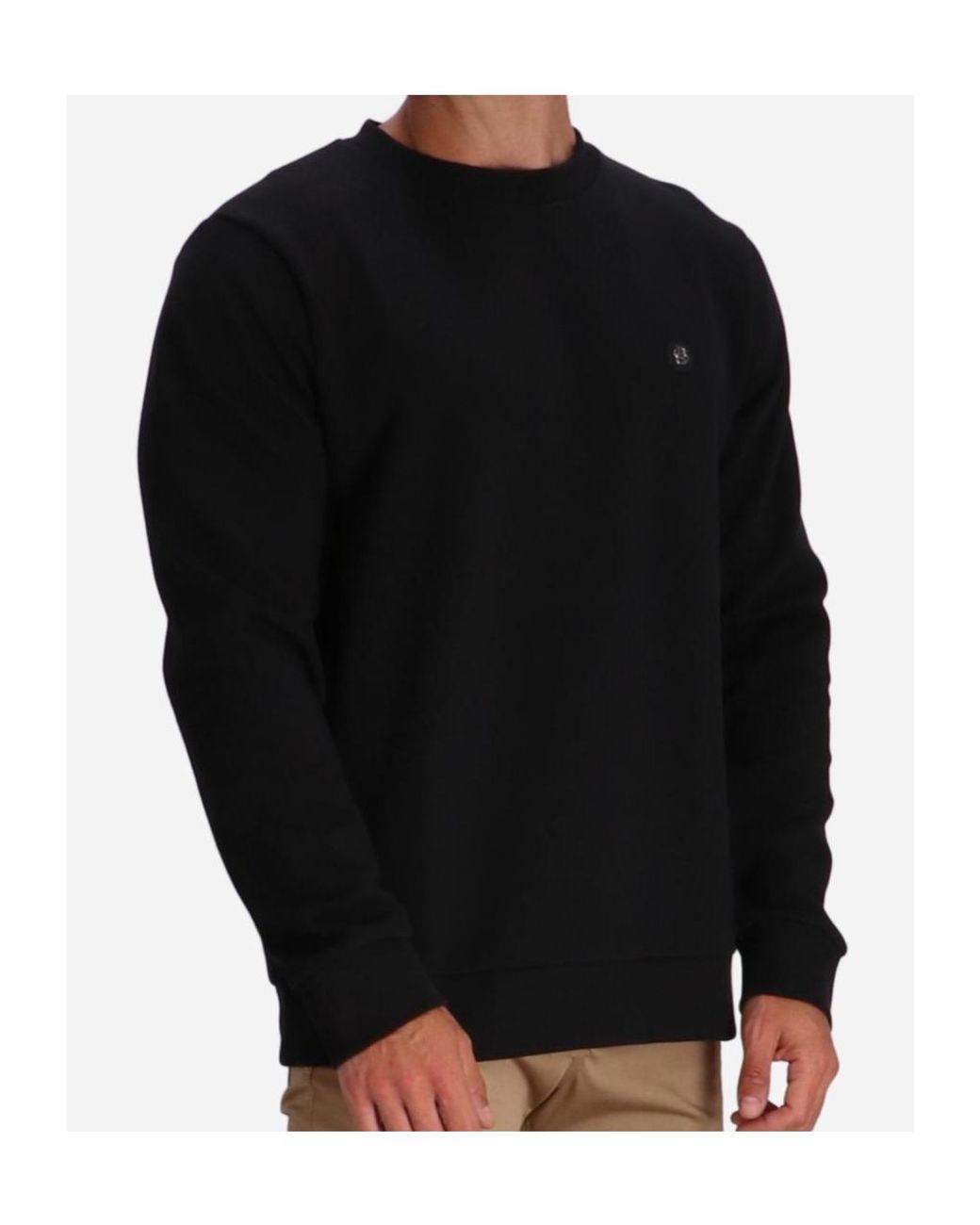 Boss Black Boss Logo Plaque Crewneck Sweatshirt for men