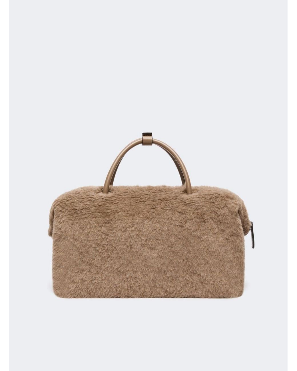 Max Mara Brown Teddy Large Boston Bag