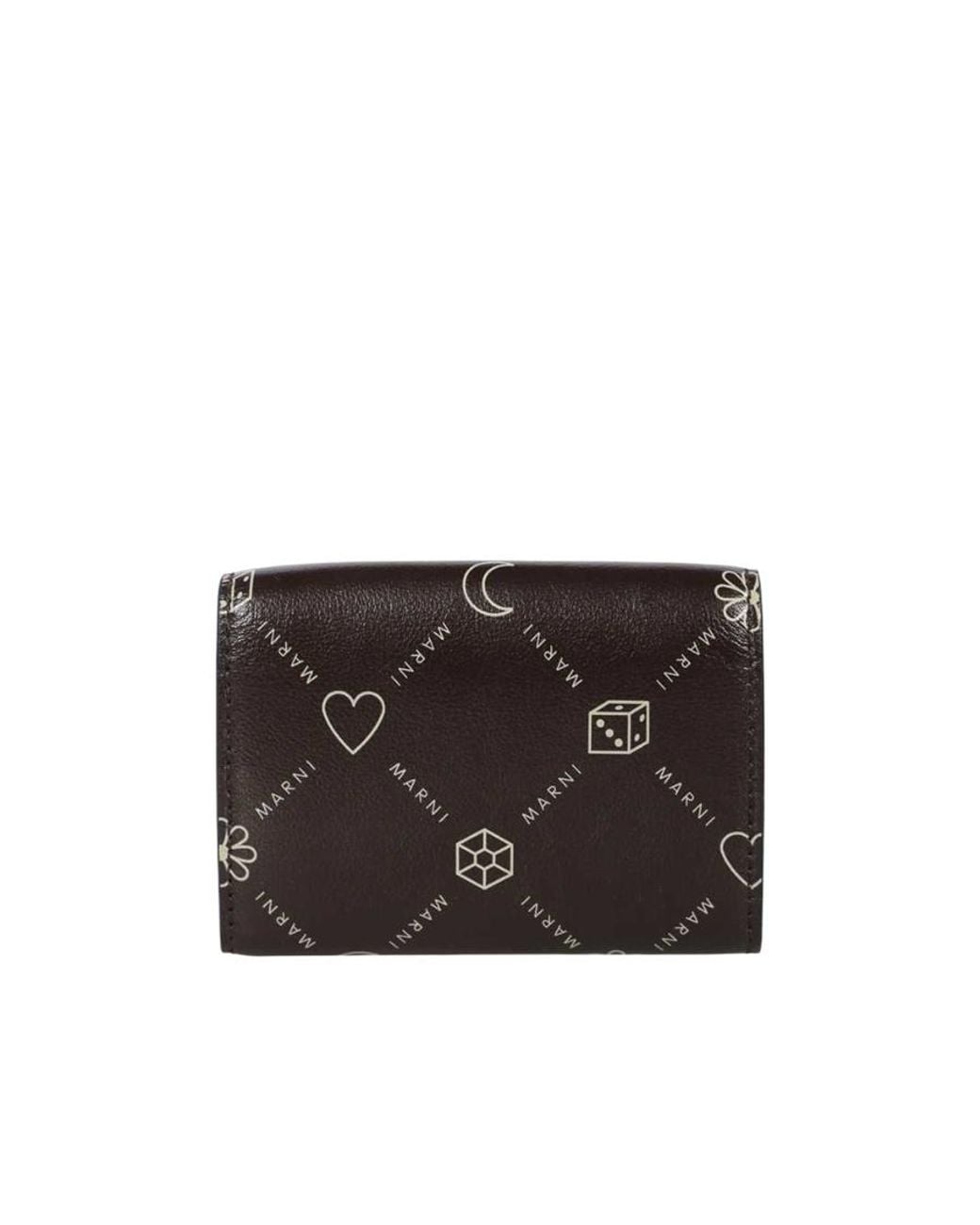 Marni Black Printed Wallet
