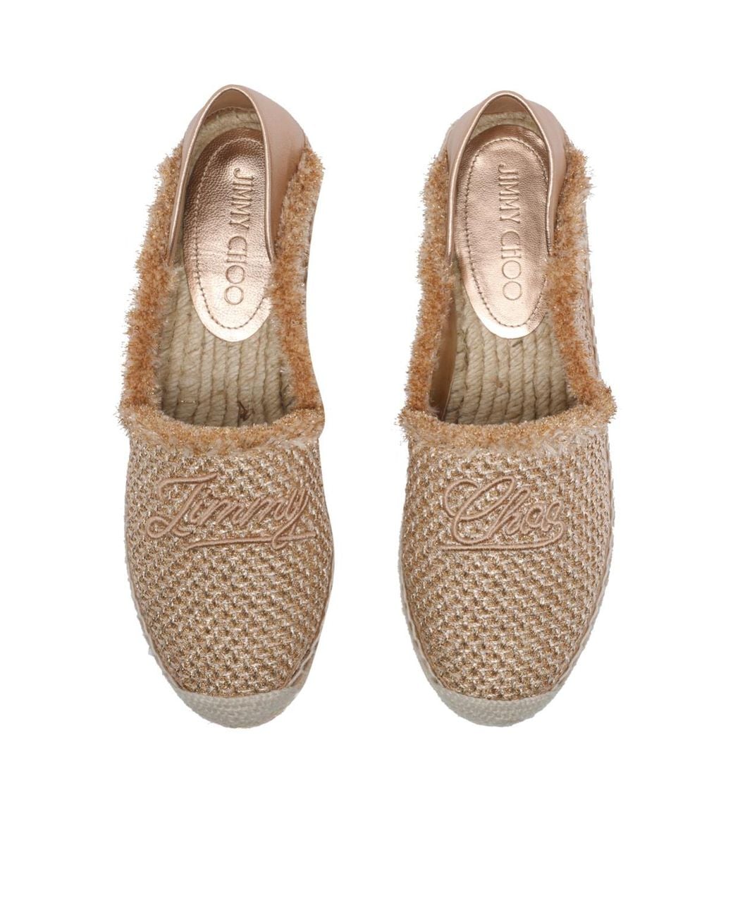 Jimmy Choo Brown Avi Flat Espadrilles