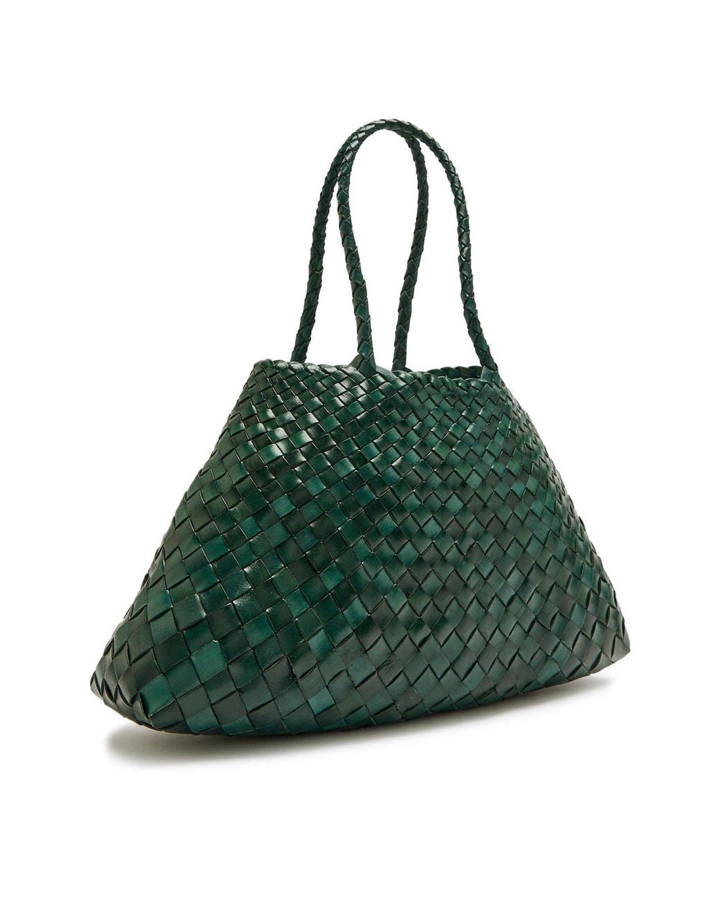 Dragon Diffusion Green Handwoven Large Tote Bag