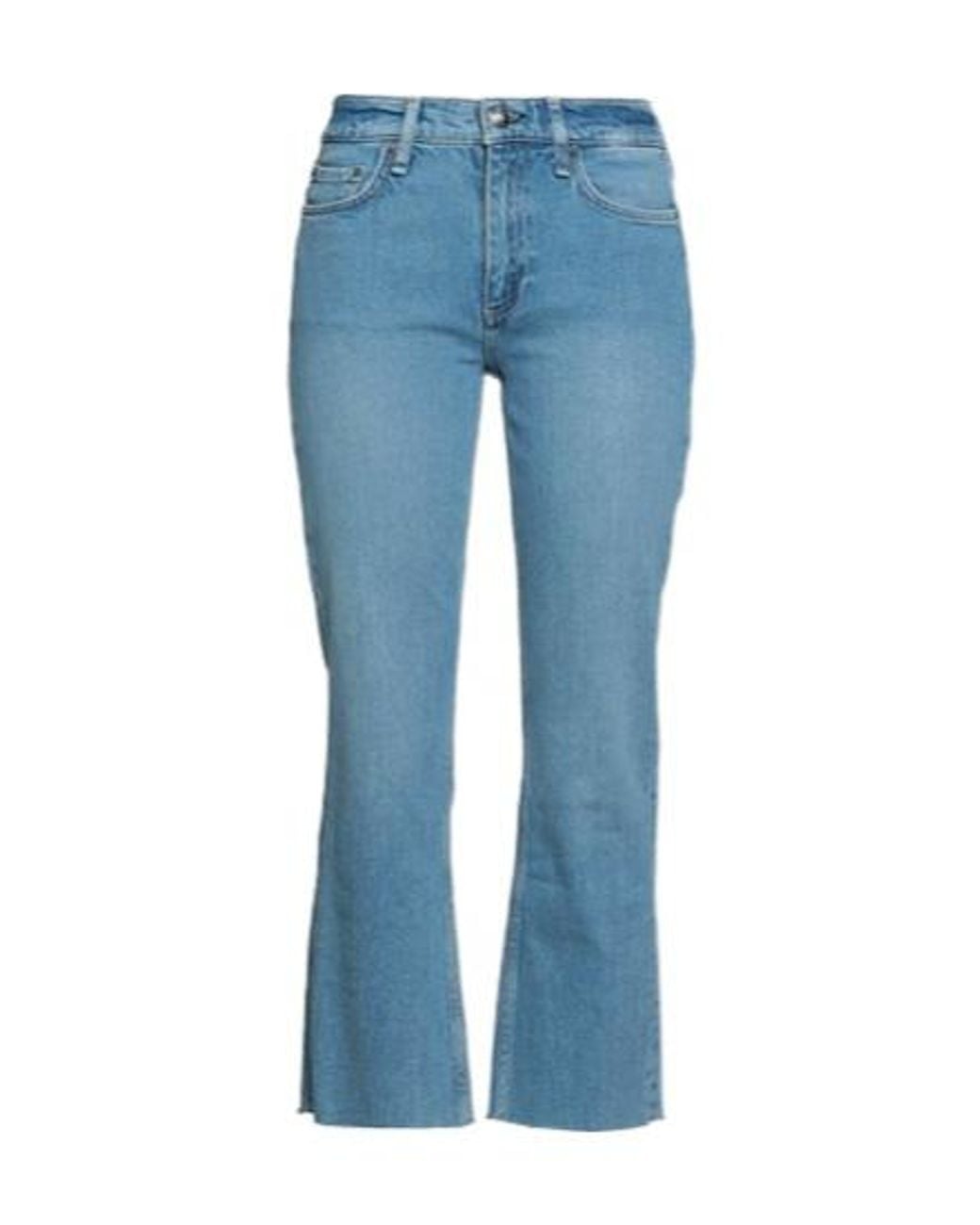 Rag & Bone Blue Light-Colored Denim Straight-Leg Pants
