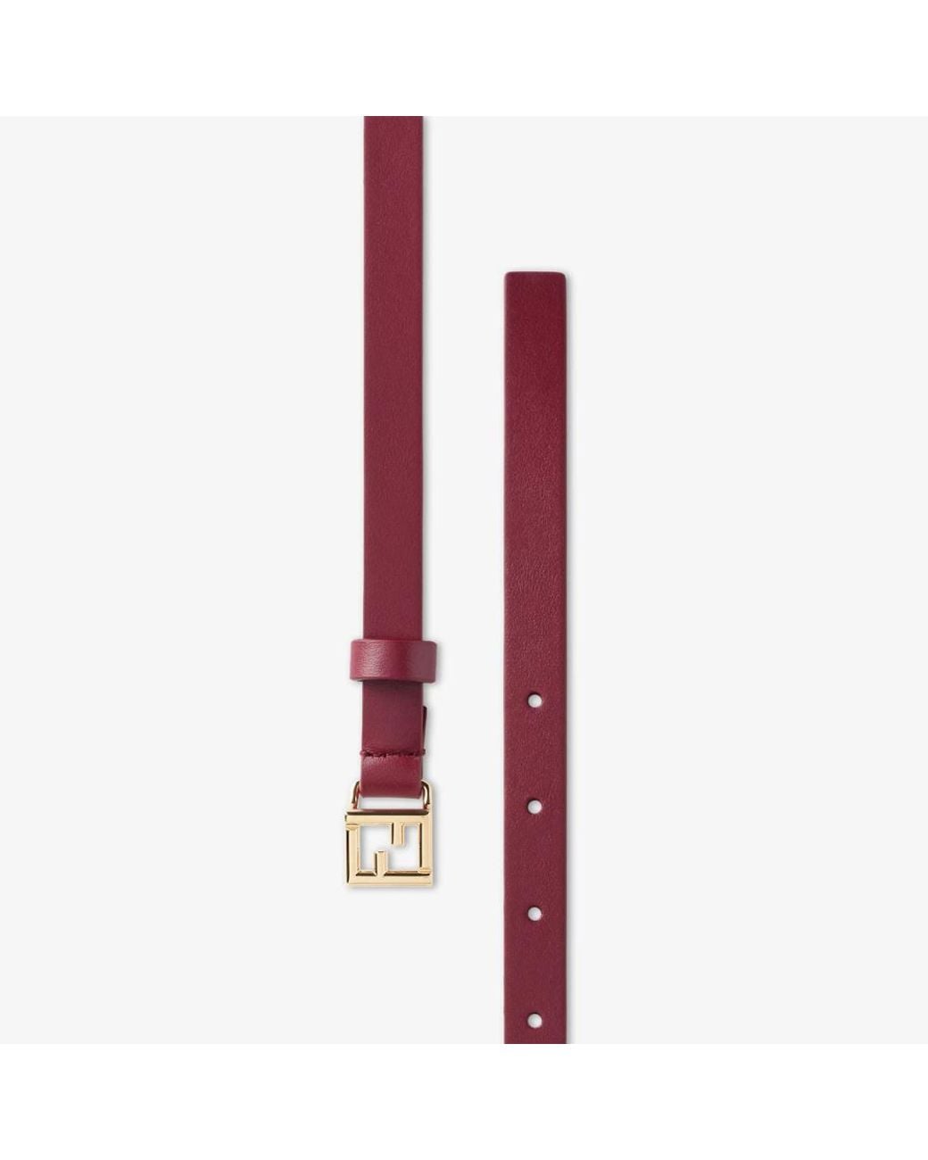 Fendi White Ff Belt