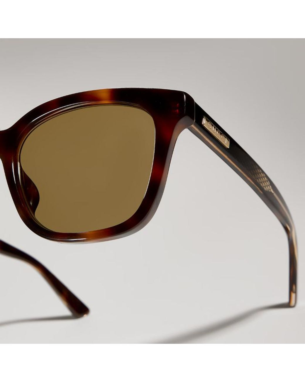Gucci White Specialized-Fit Rectangular Sunglasses for men