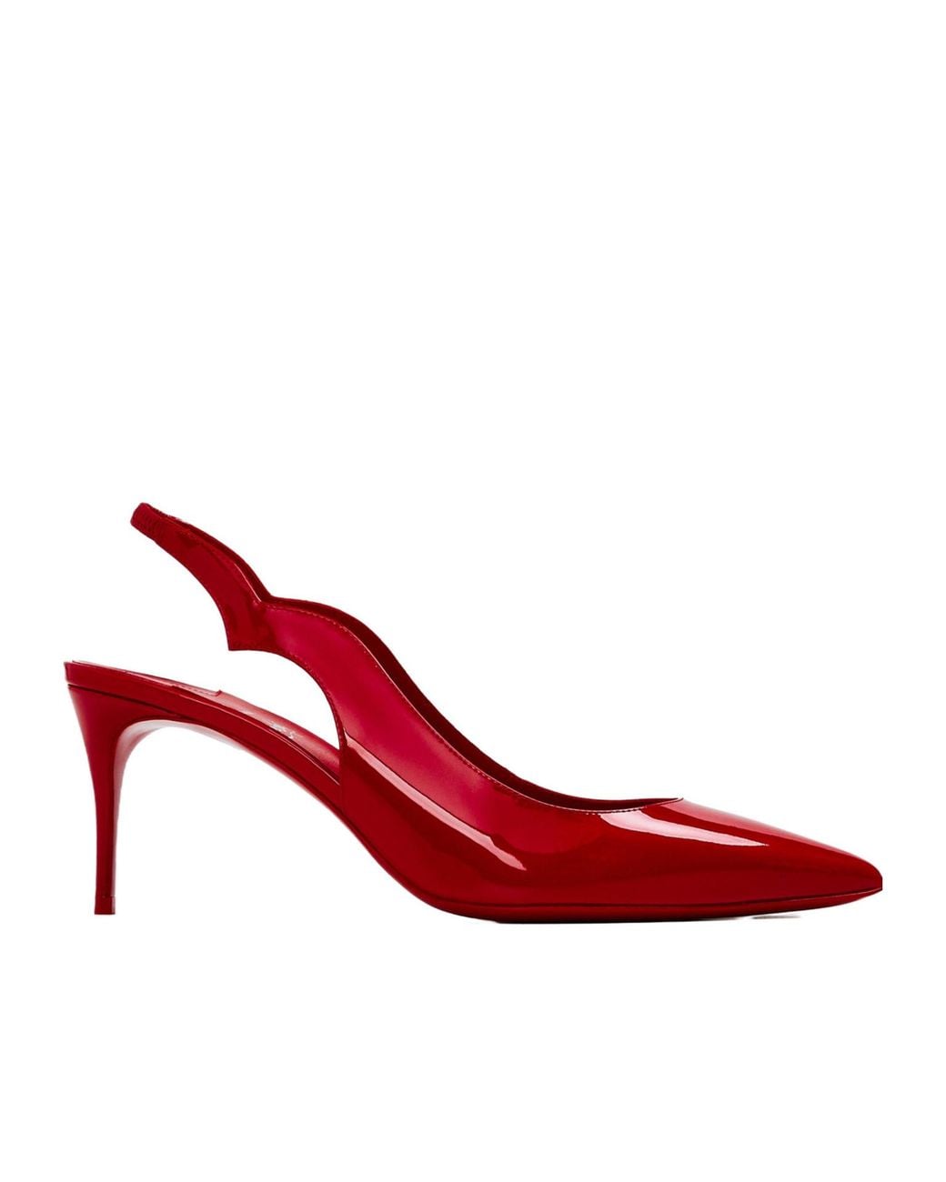 Christian Louboutin Signature Coloured Underside Italian Slingbacks