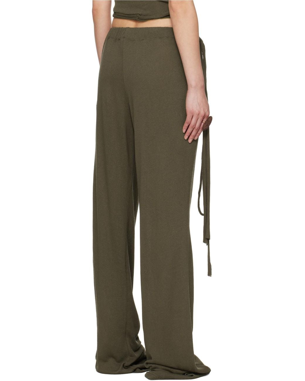 OTTOLINGER Gray Deconstructed Design Trousers