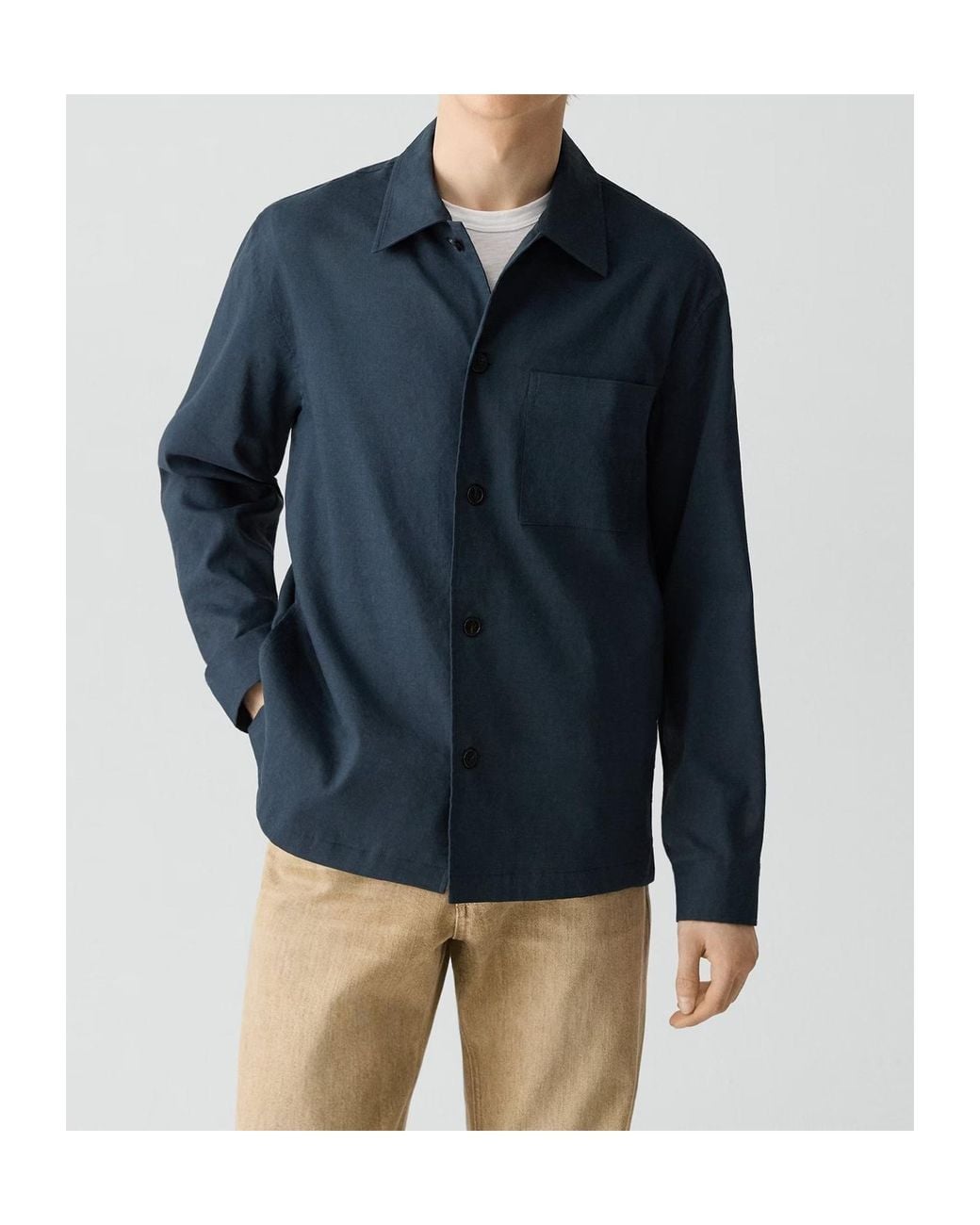 Theory Blue Overshirt for men