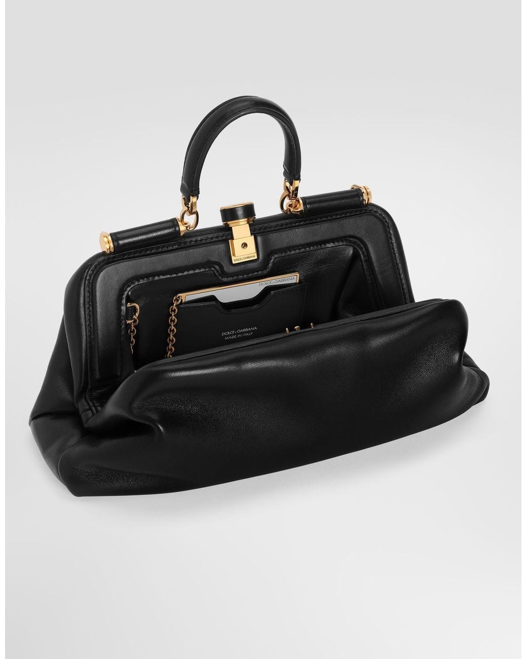 Dolce & Gabbana Black Logo Stamp Tote Bag