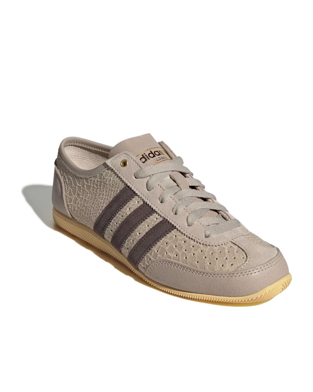 Adidas Originals Brown Japan Decon 3-Stripes Lace-Up Sneakers for men