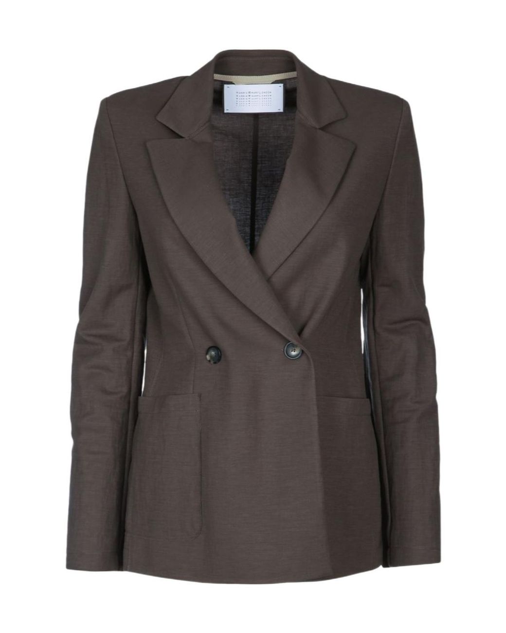Harris Wharf London Black Double-Breasted Blazer