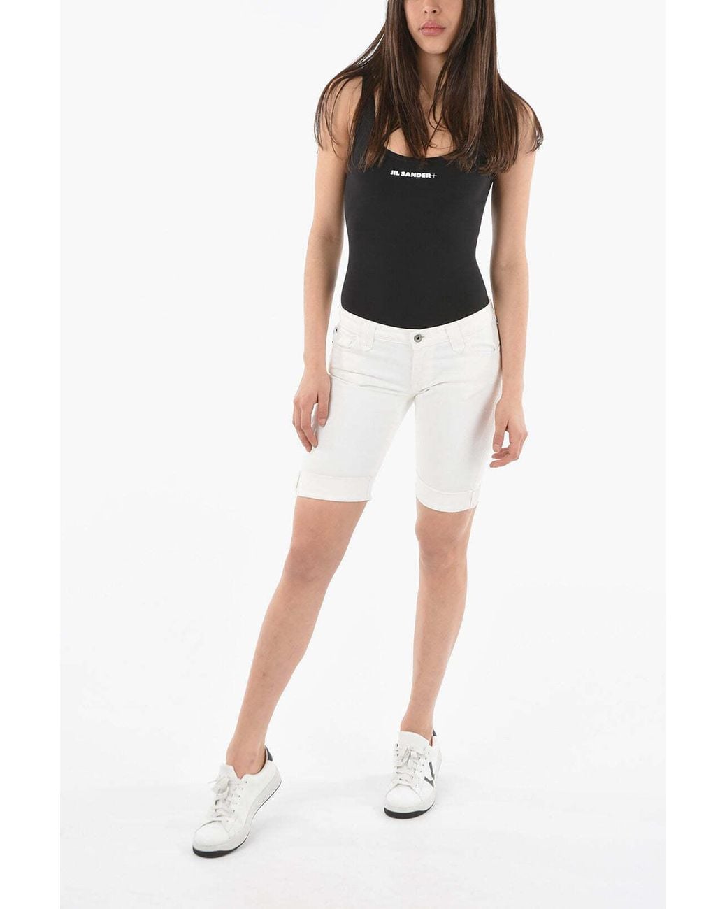 Woolrich White Five-Pocket Shorts