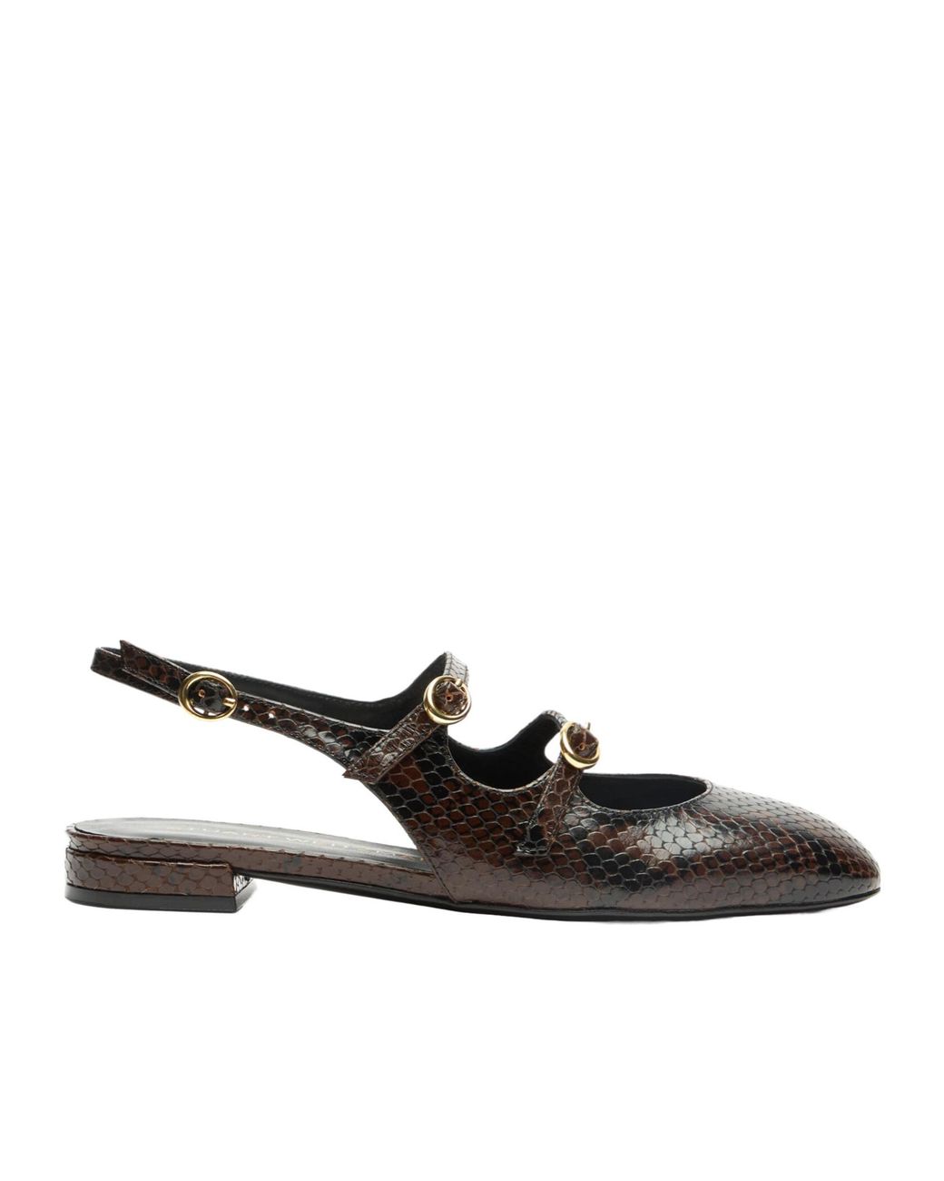 Stuart Weitzman Black Benni Mj Slack-Heeled Shoes