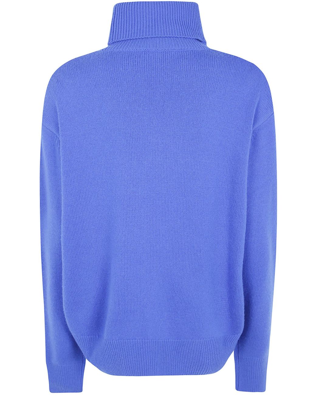 Frankie Shop Blue Gala Padded Knit Turtleneck Jumper