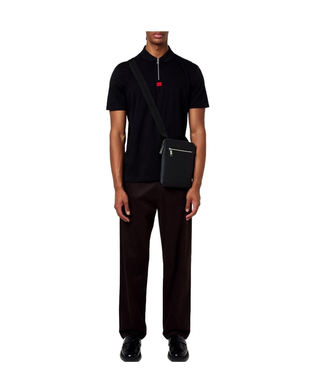 Boss Black Solid Color Casual Long Pants for men