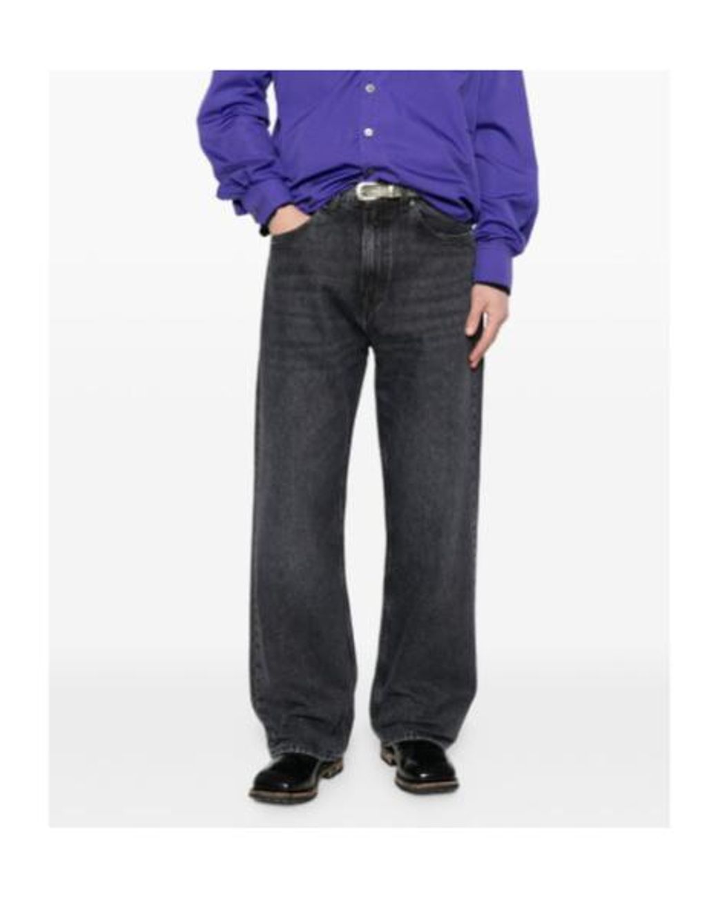 Our Legacy Gray Belt Loop Jeans for men