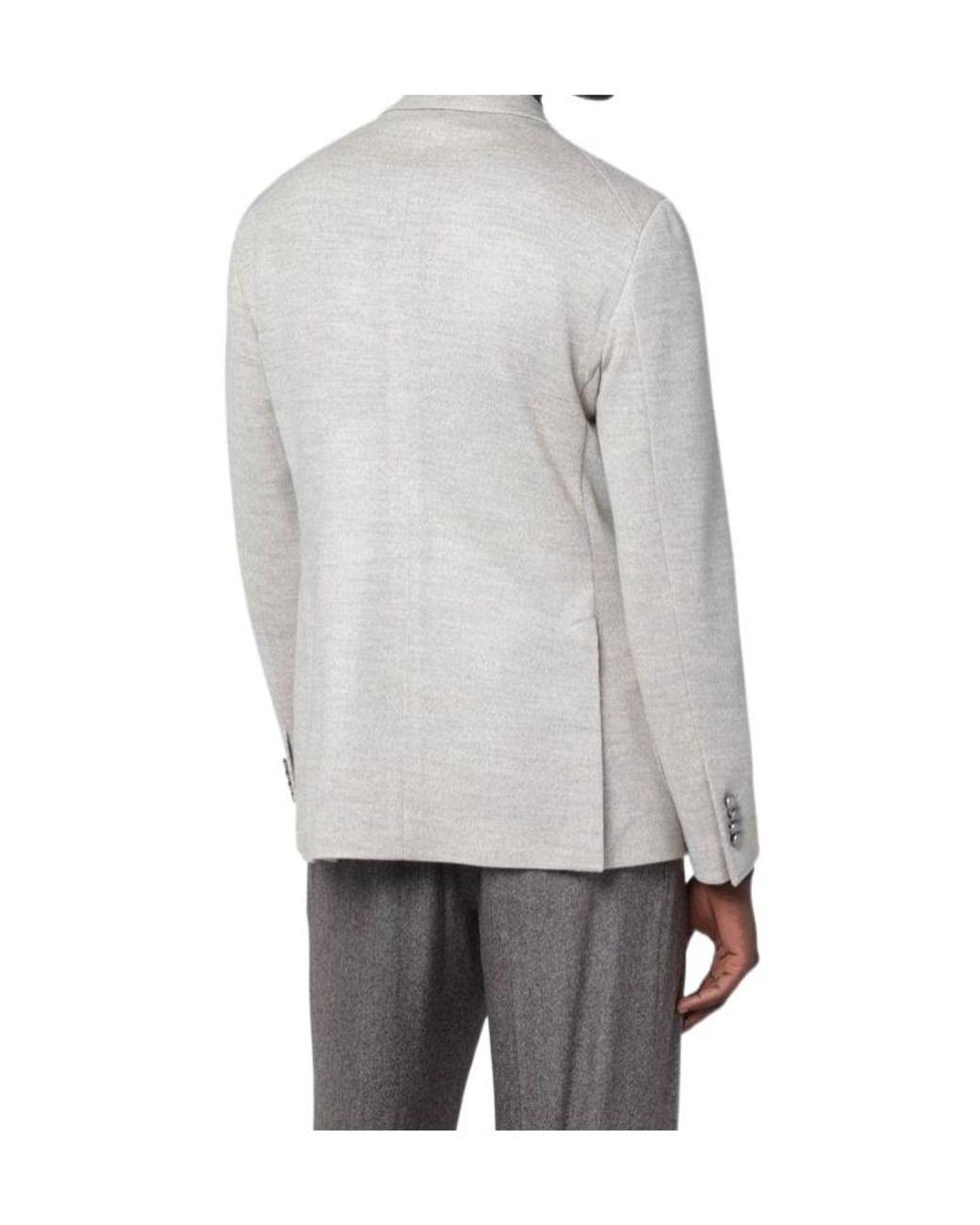 Tagliatore Gray Double-Breasted Jacket for men