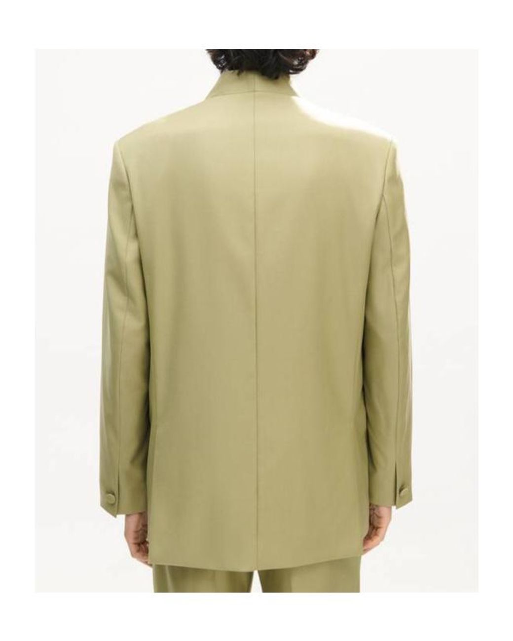 KENZO Green Double Breasted Kimono Tailored Jacket for men