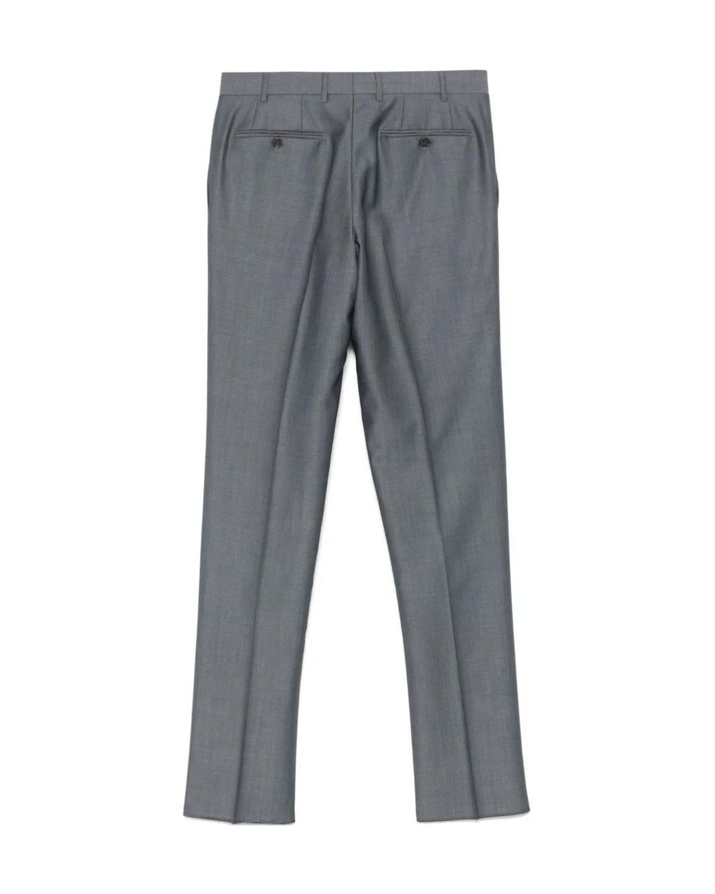 Canali Gray Casual Pants With Belt Loops for men