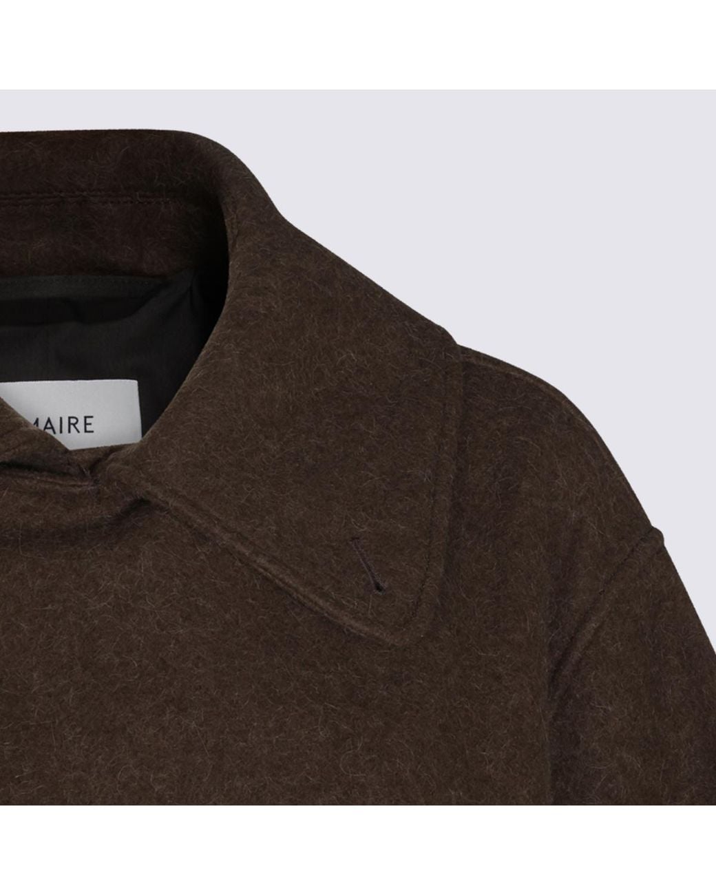 Lemaire Brown Short Wrap Coat
