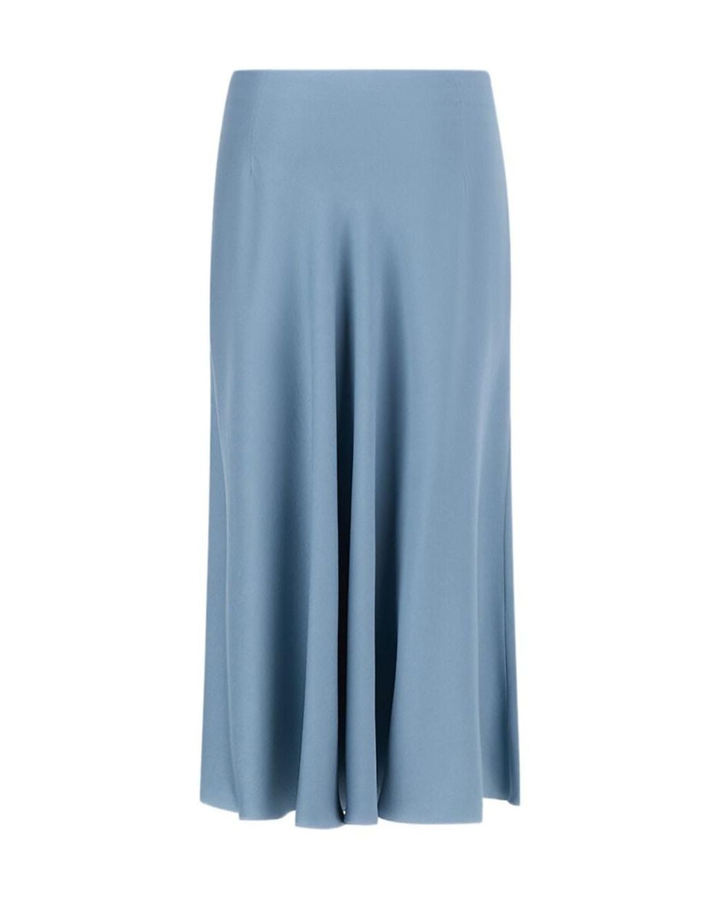 Herno Blue Satin Resort Skirt