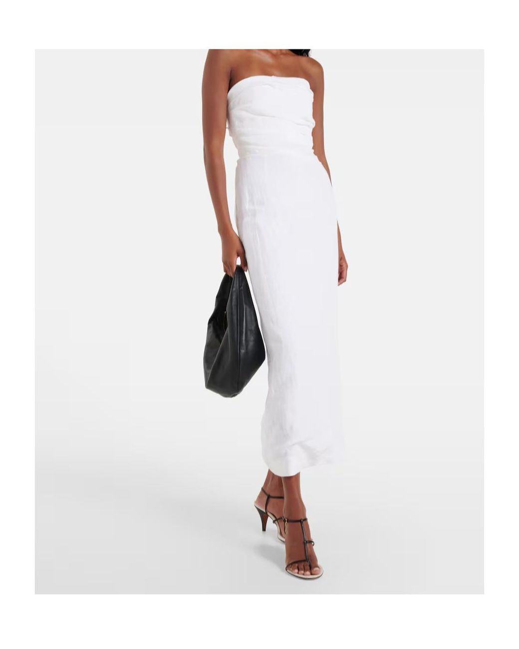 TOVE White Bridal Sabella Linen Maxi Dress