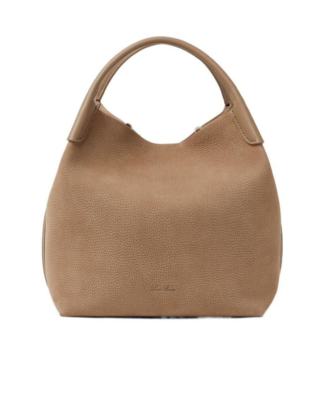 Loro Piana Brown Bale Large Shoulder Bag