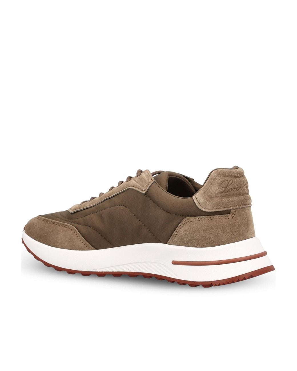 Loro Piana Brown Weekend Walk Lace-Up Sneakers for men