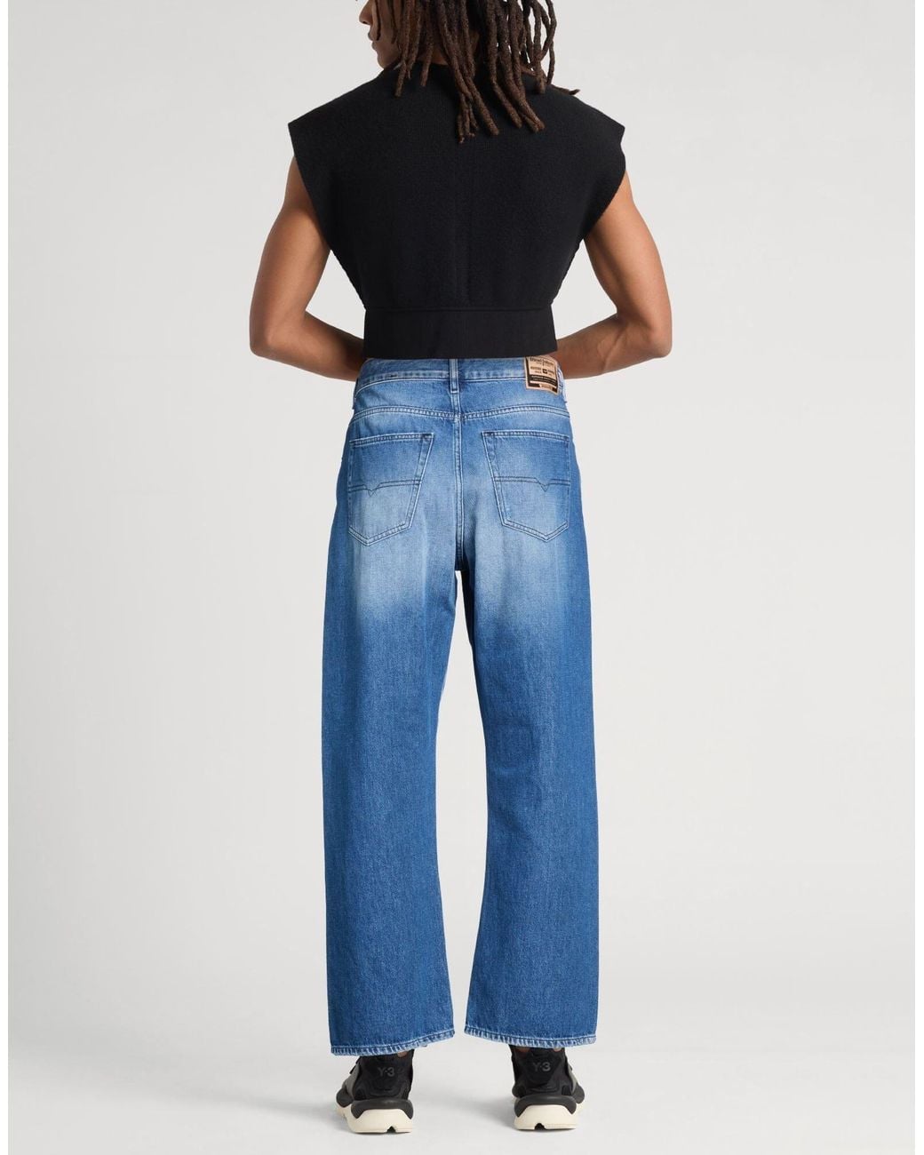 DIESEL Blue Mid-Straight Jeans