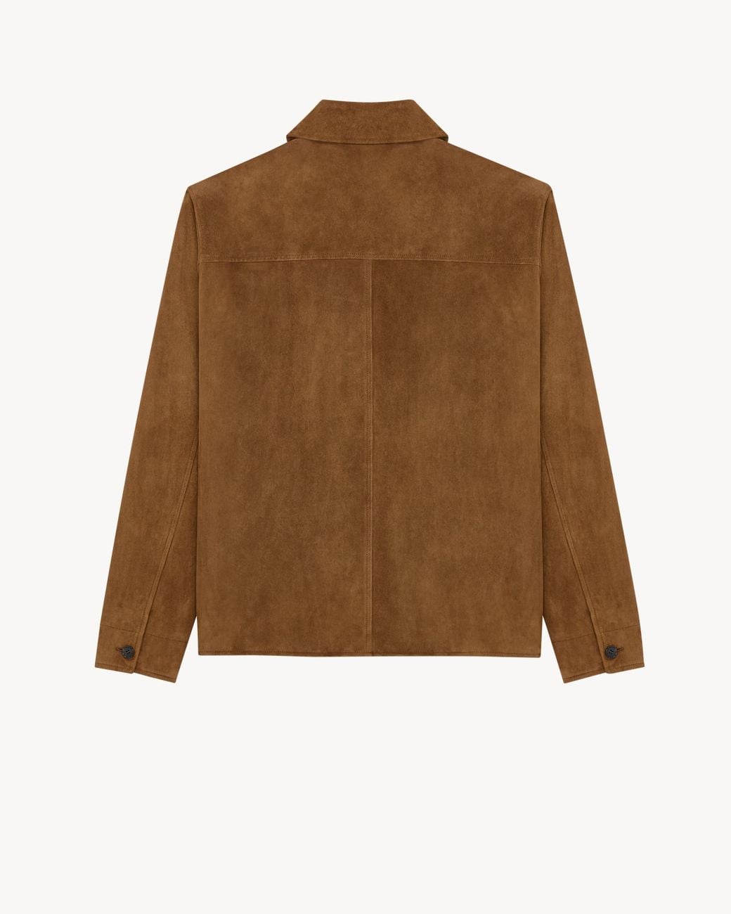 Saint Laurent Brown Button-Up Long-Sleeved Overshirt for men