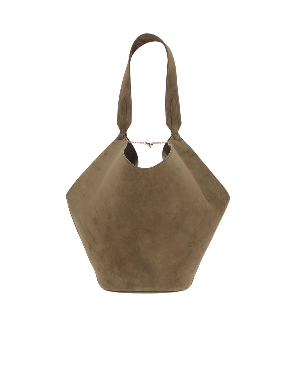 Khaite Metallic Lotus Small Tote Bag