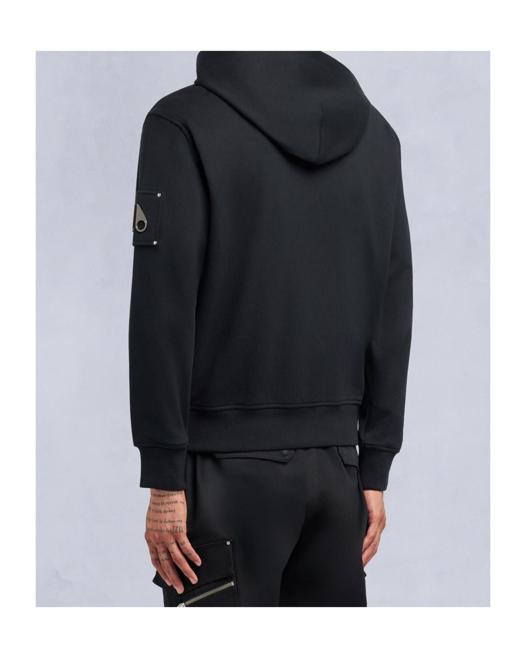 Moose Knuckles Black Hartsfield Zip-Up Hoodie for men