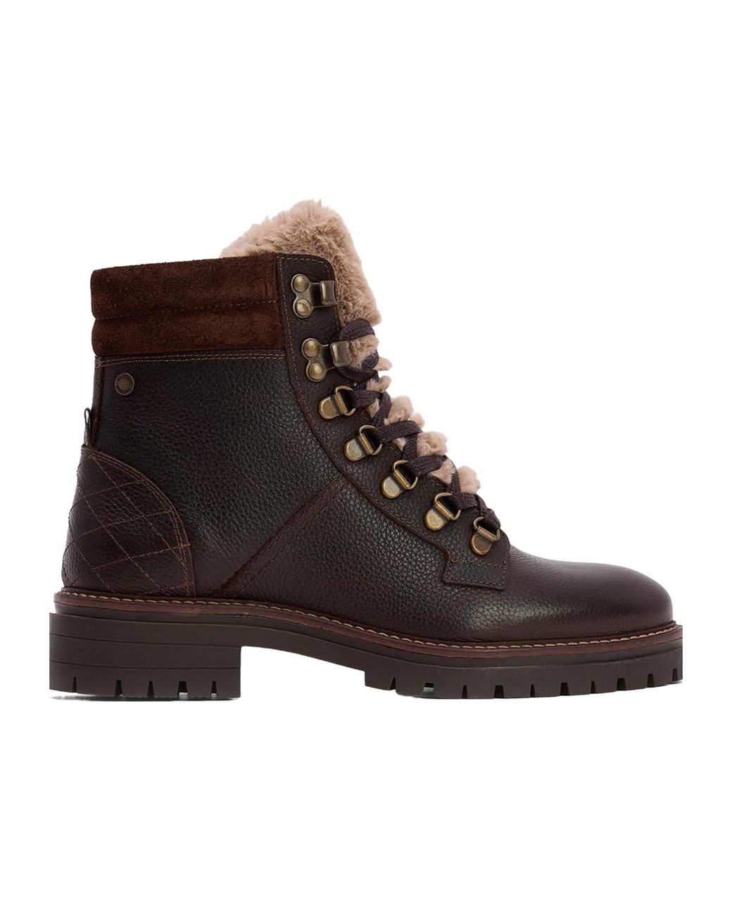 Barbour Brown Hiker Rugged Boots