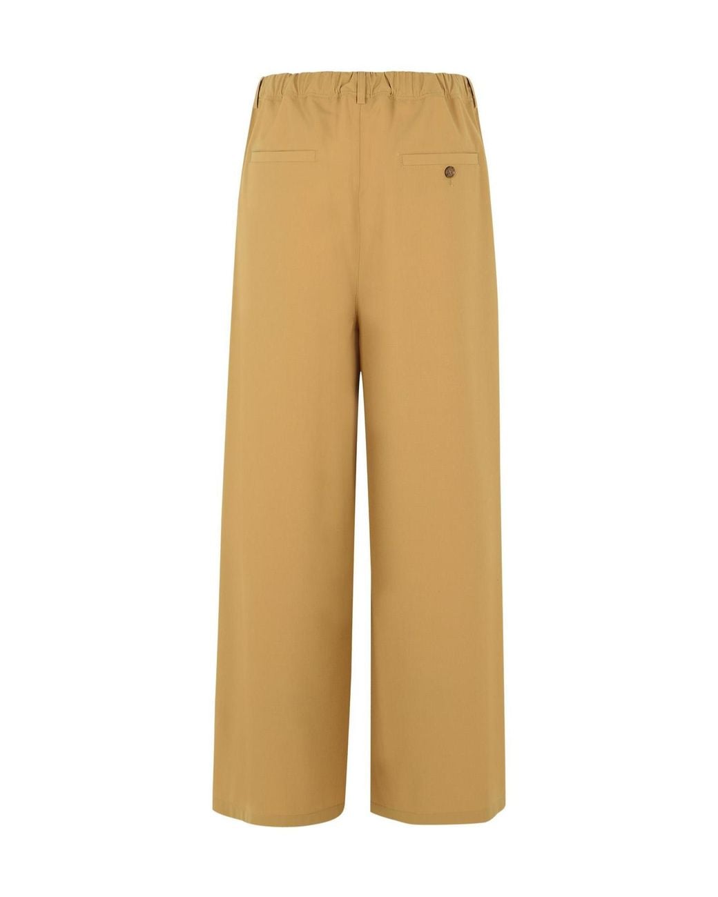 Marni Natural Straight-Leg Drawstring Trousers for men