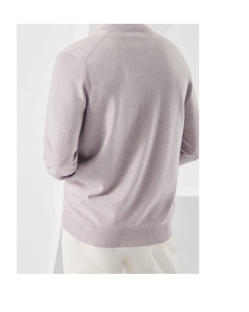 Brunello Cucinelli Gray Cashmere Cardigan for men