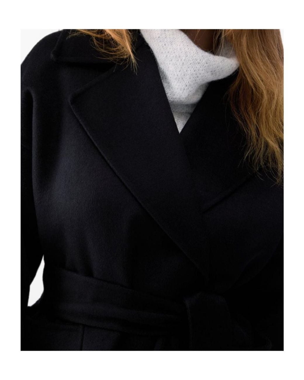 Liu Jo Black Short Belted Coat