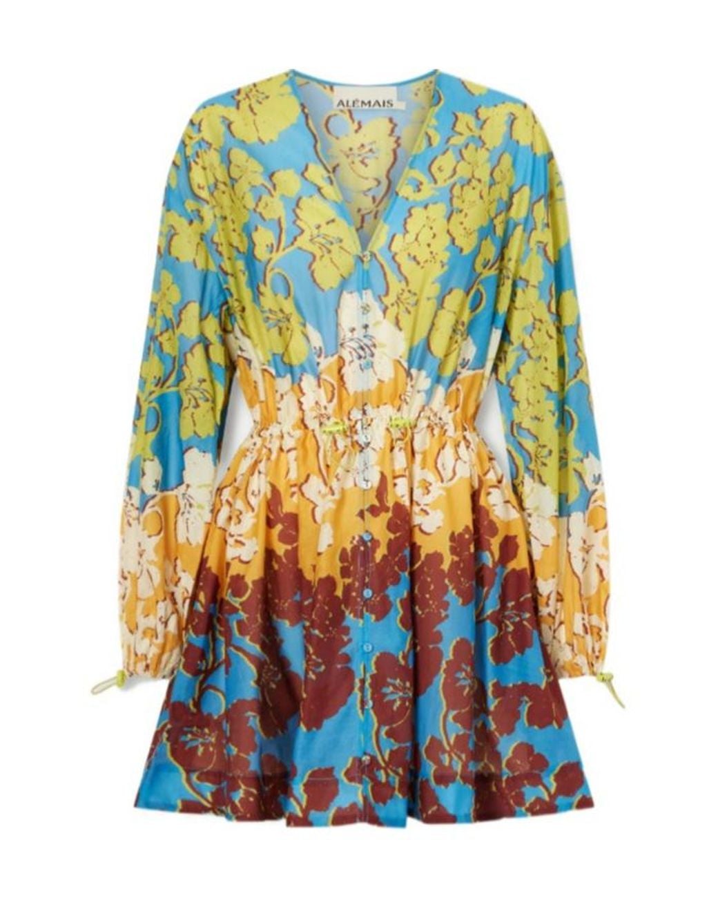 ALÉMAIS Blue Printed Dress