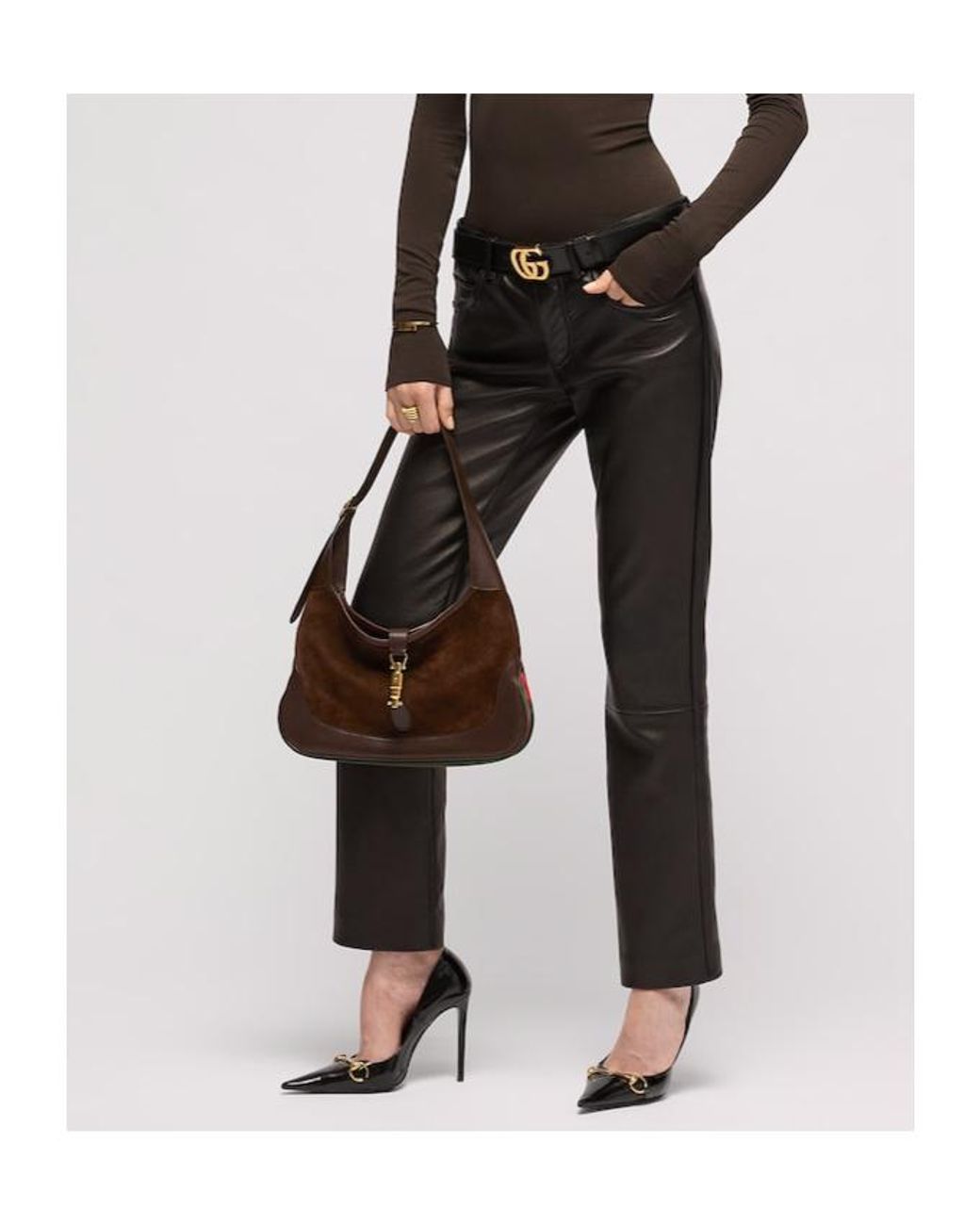 Gucci Brown Jackie 1961 Medium Shoulder Bag