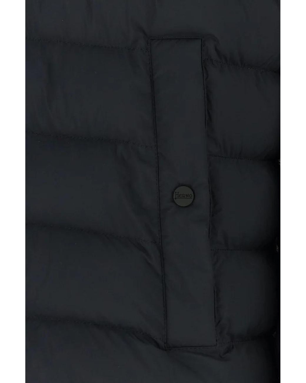 Herno Blue Stretch Nylon Jacket for men