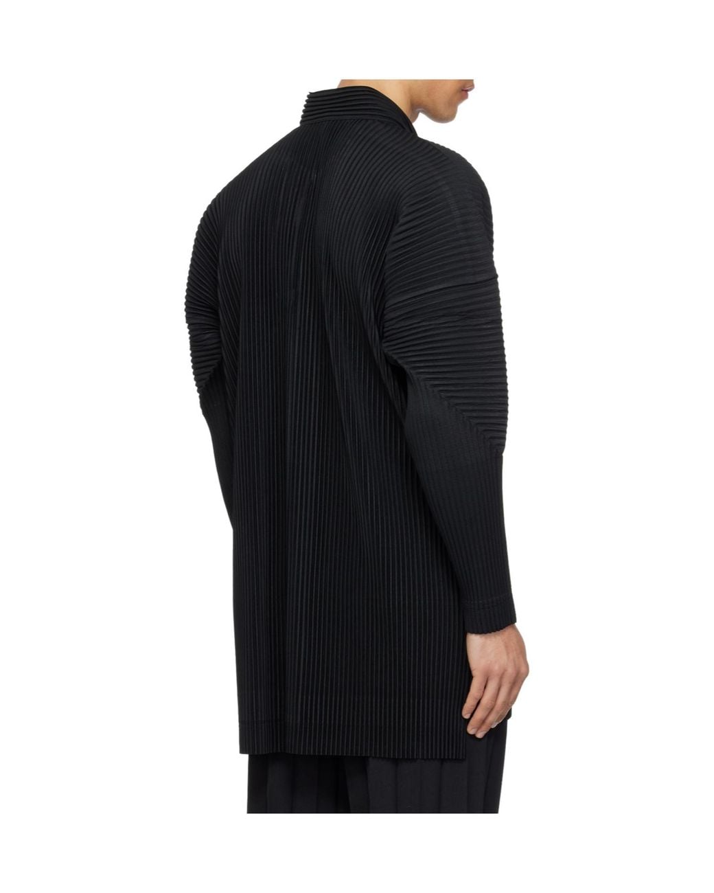Homme Plissé Issey Miyake Black Monthly Colors February Pleated Shirt for men