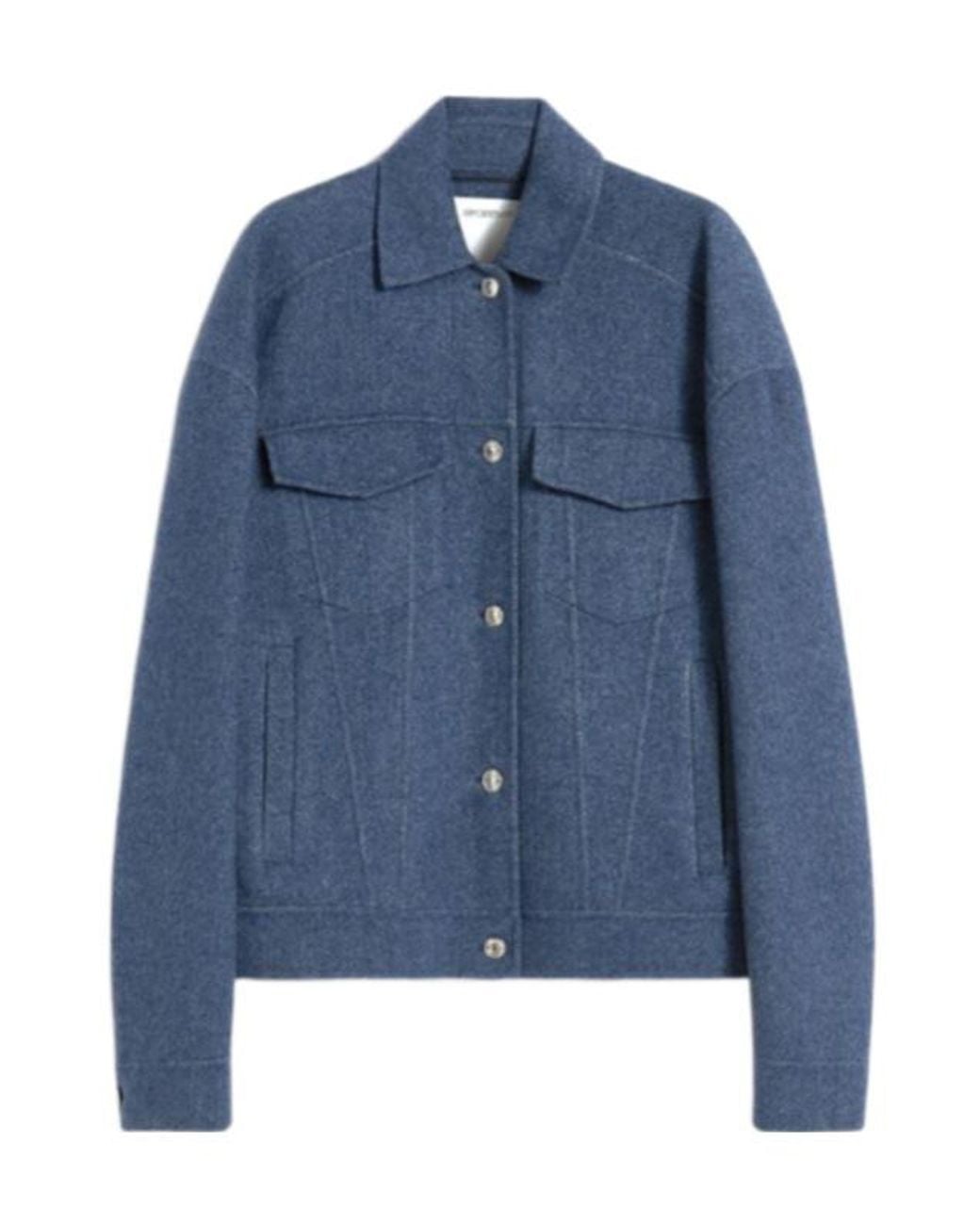 Sportmax Blue Celso Button-Up Jacket