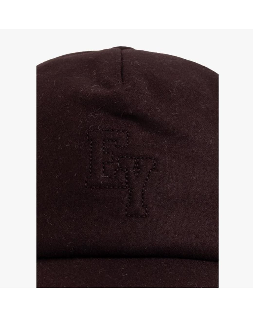 Eleventy Red Logo Wool Baseball Hat for men