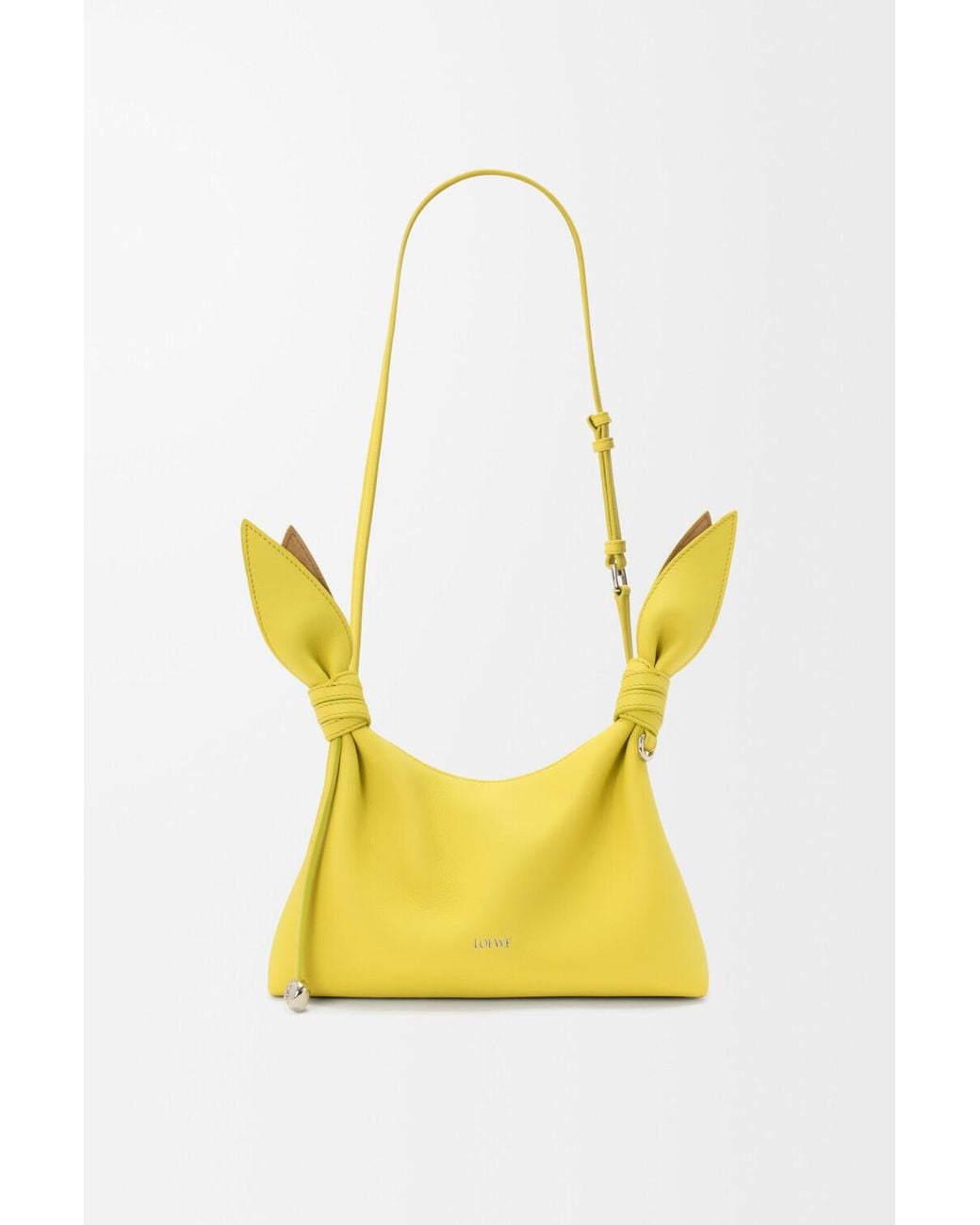 Loewe Yellow Knotted Detail Shoulder Bag
