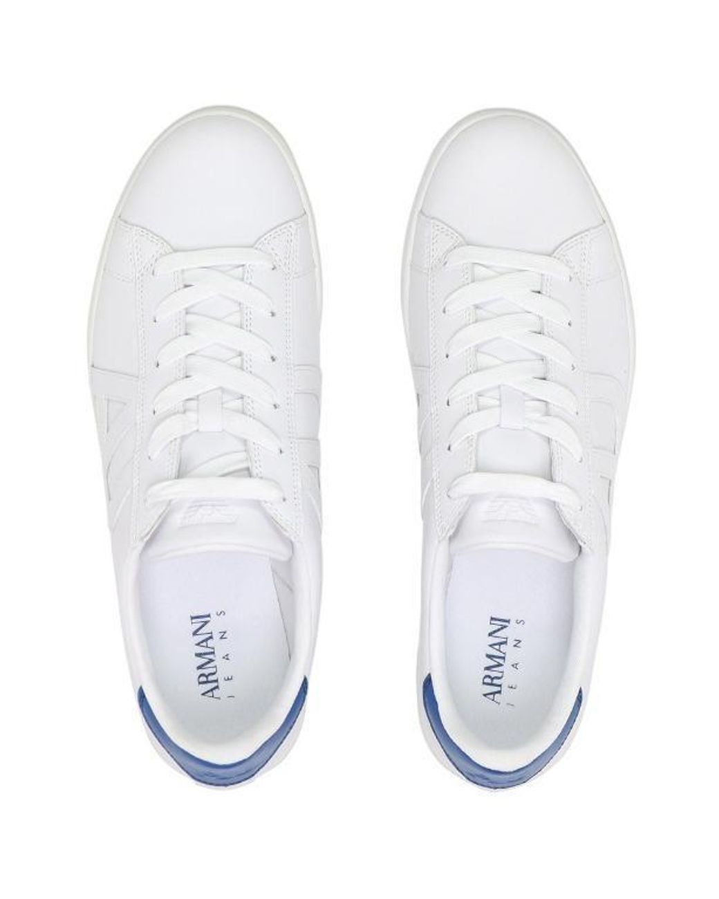 Armani Jeans White Logo Casual Sneakers for men