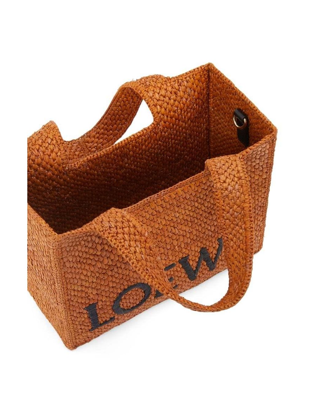 Loewe Brown Small Font Tote Hand Bag