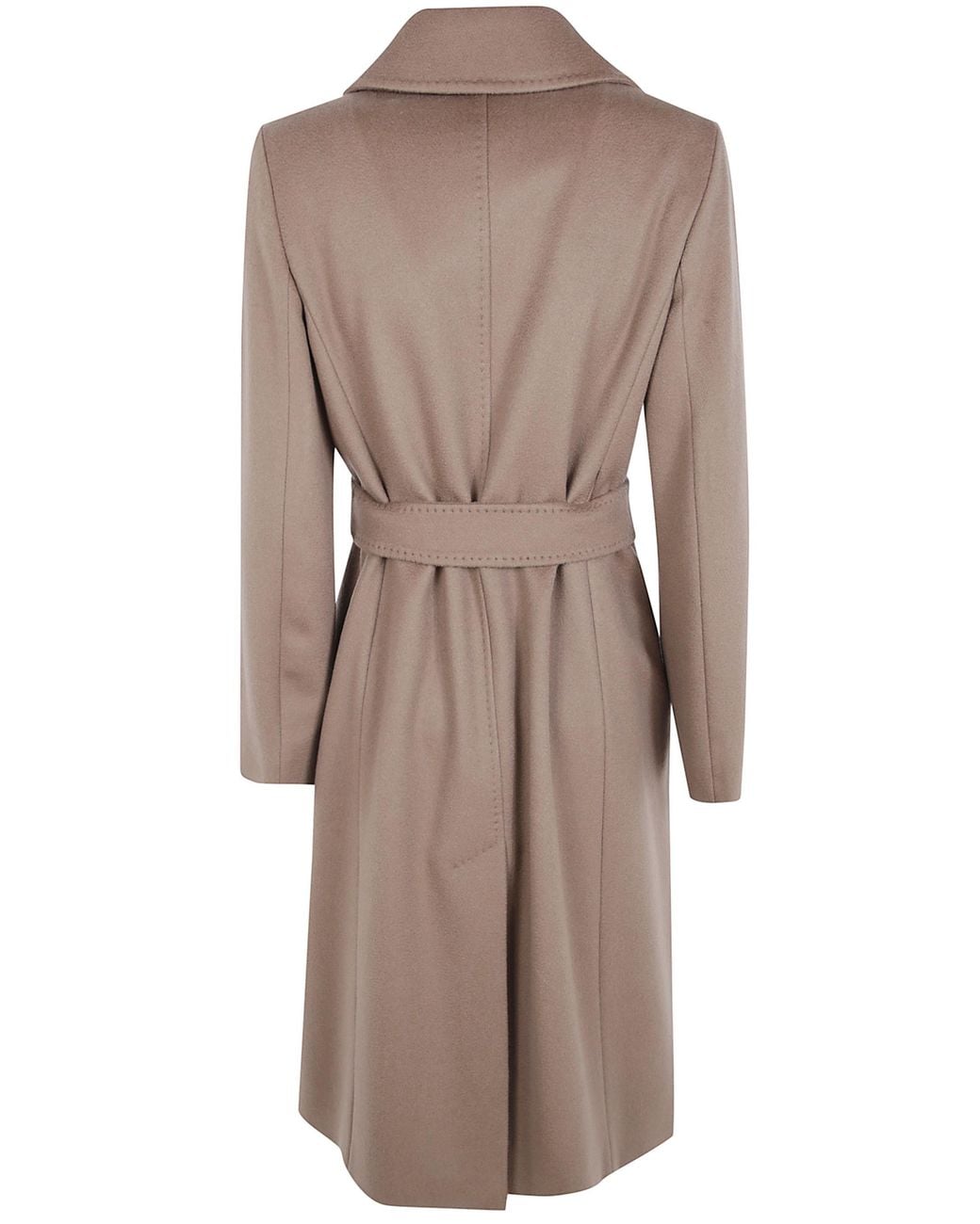 Max Mara Brown Studio Bcollag Belted Long Coat